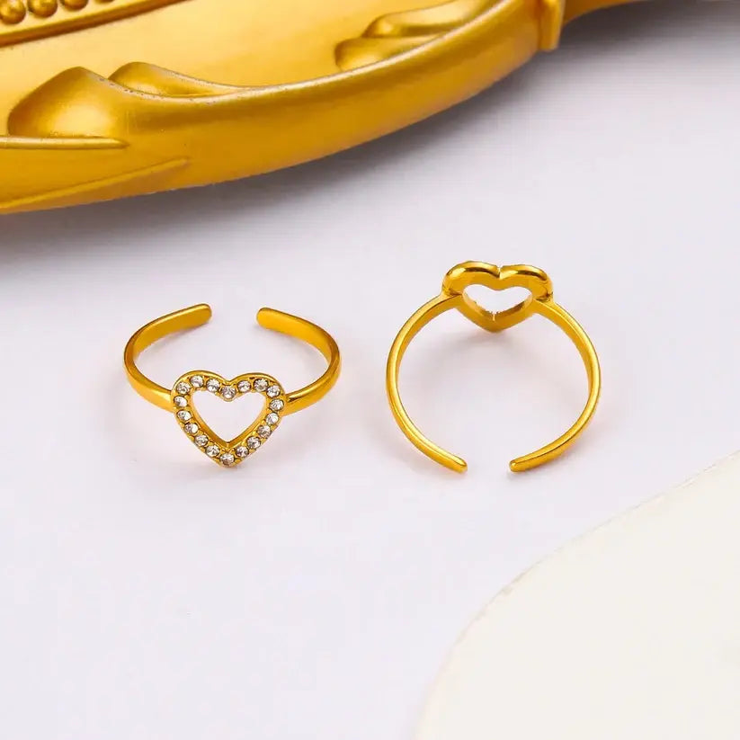 Inel Golden Heart