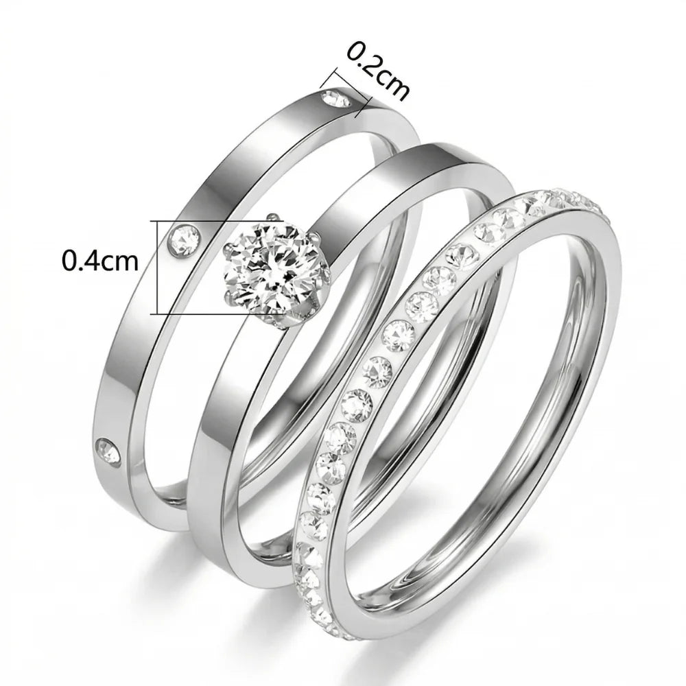 Inel Silver Trio