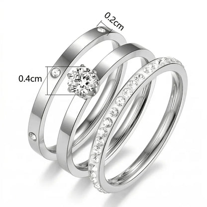 Inel Silver Trio