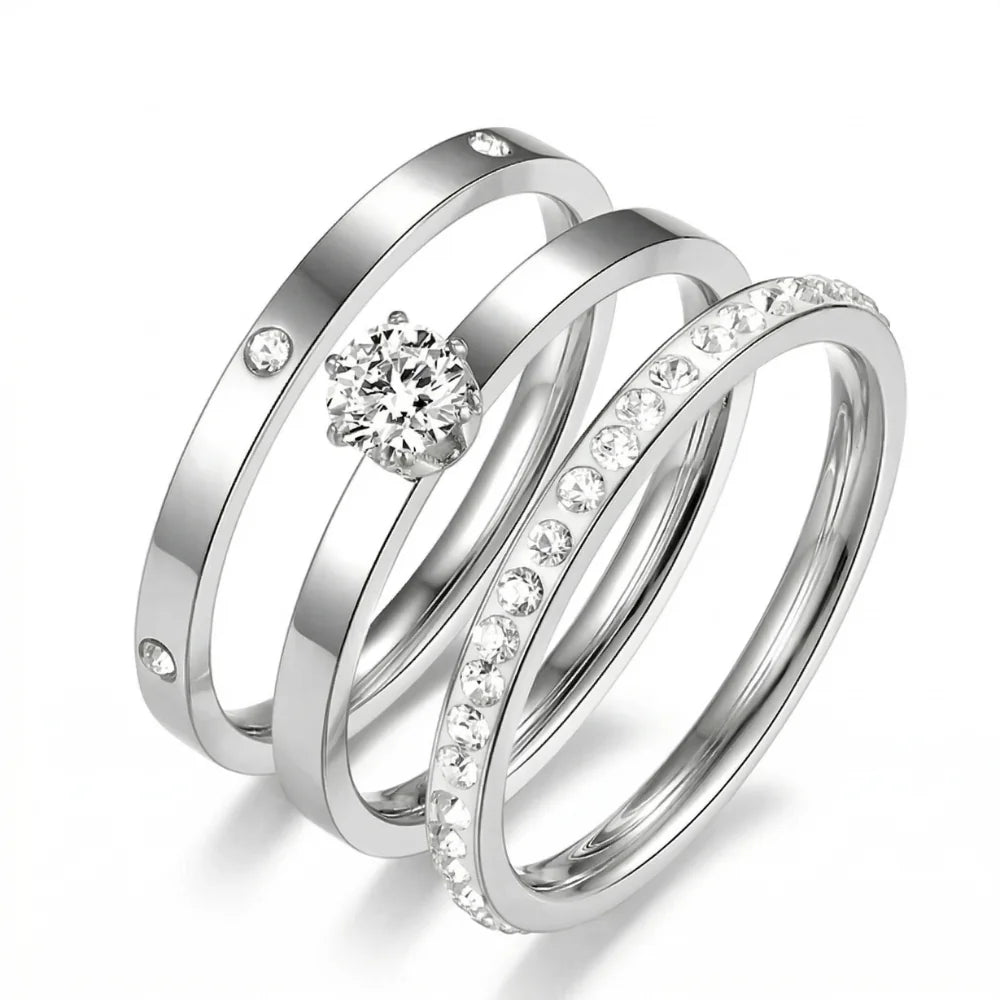 Inel Silver Trio