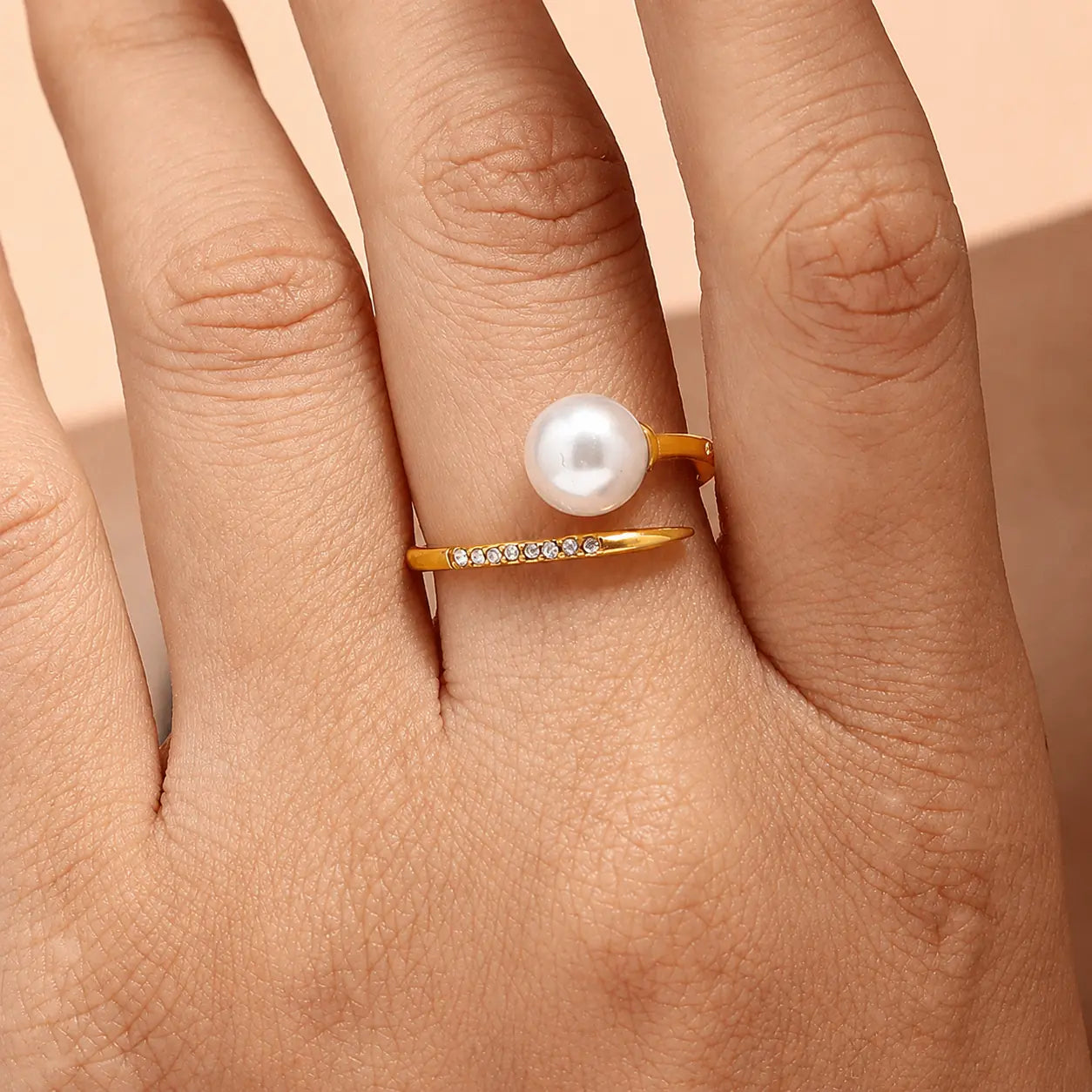 Inel Golden Pearl