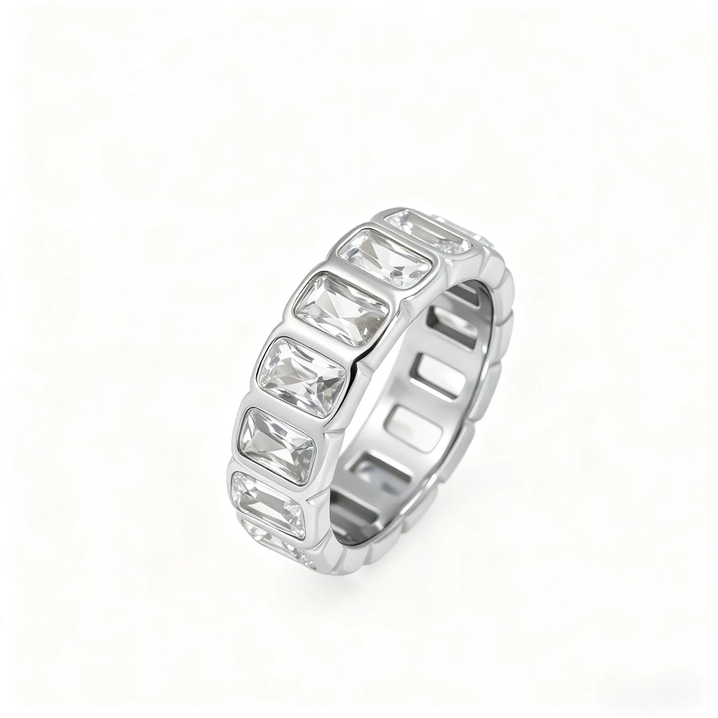 Inel Crystal Ice Silver