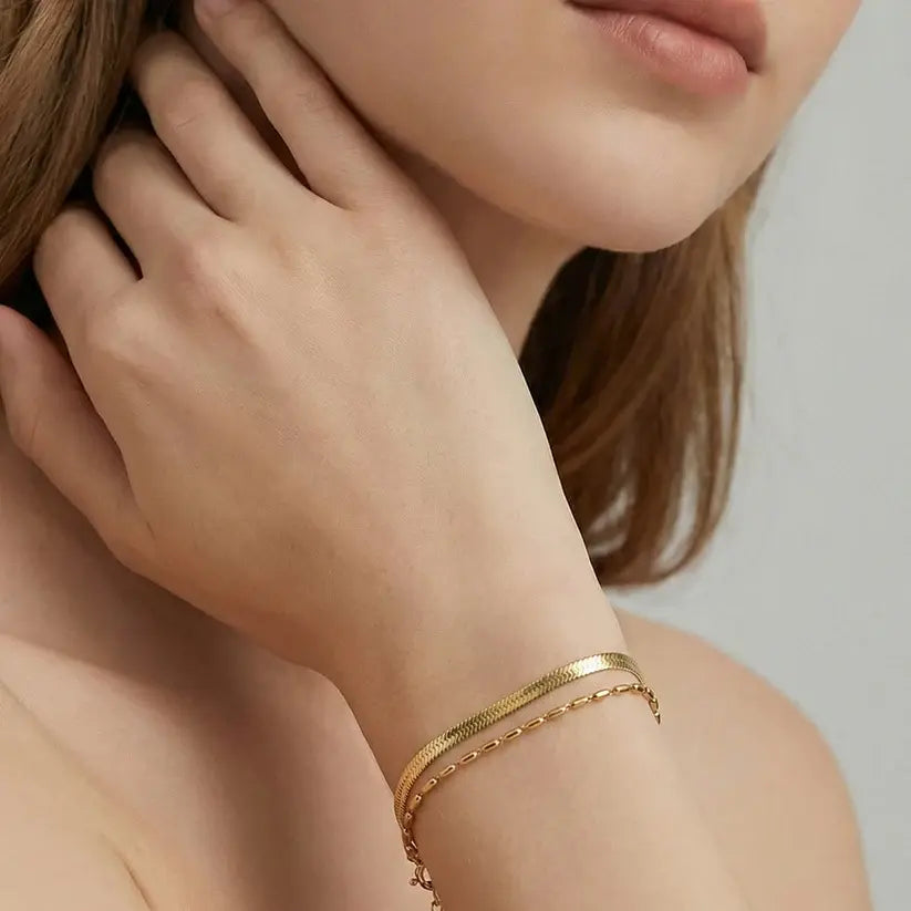Bratara Snake Gold