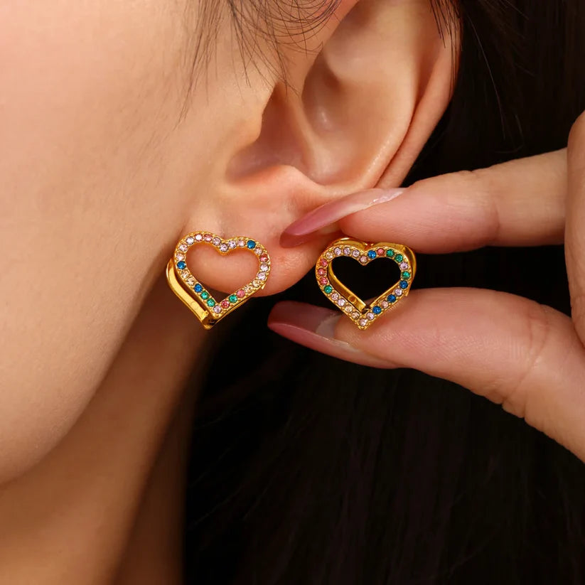 Cercei Double Heart