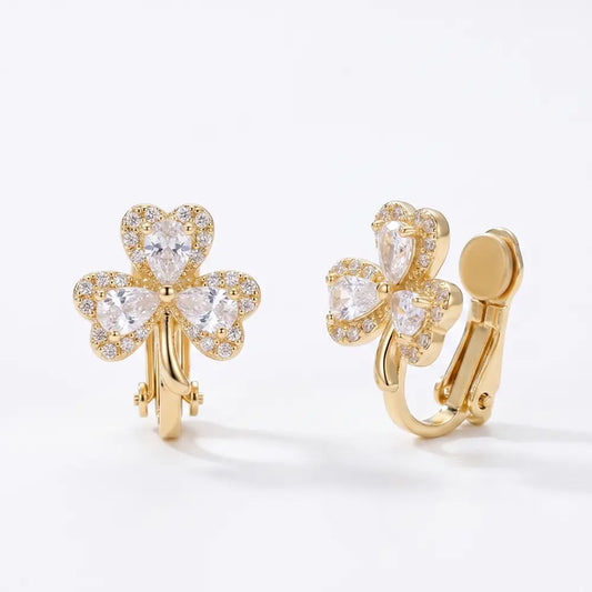 Cercei Clips Floare