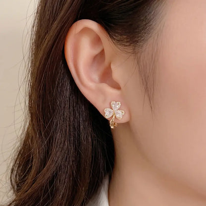 Cercei Clips Floare