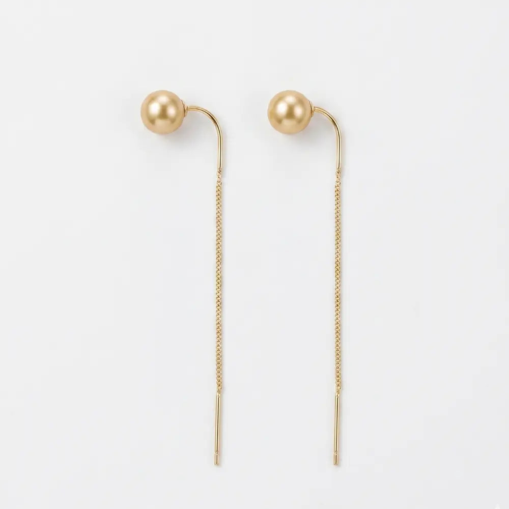 Cercei Golden Pearl cu Fir