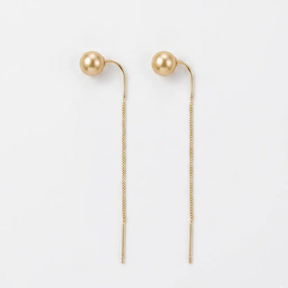 Cercei Golden Pearl cu Fir