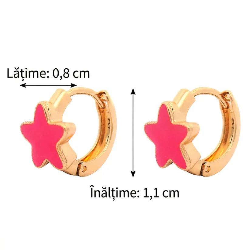 Cercei Little Star Fucsia