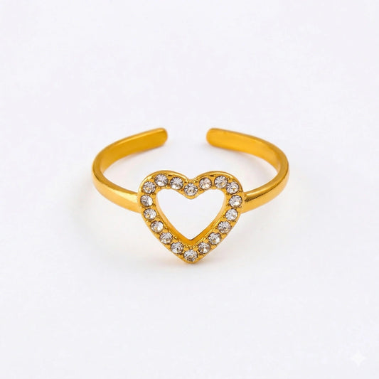 Inel Golden Heart