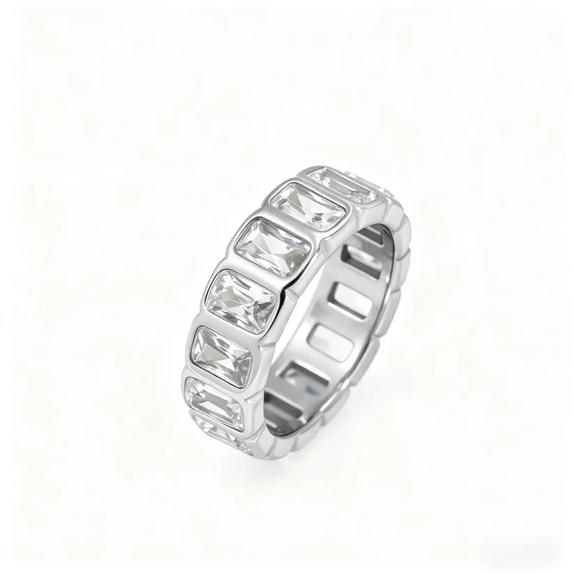 Inel Crystal Ice Silver