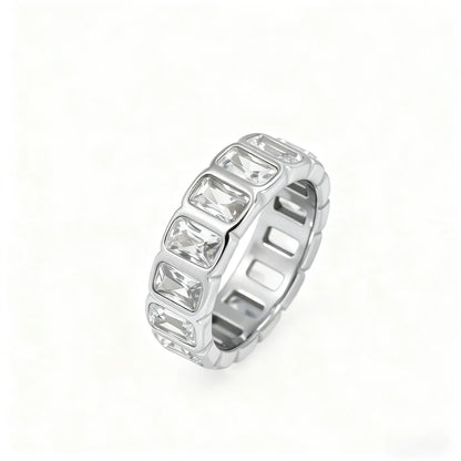 Inel Crystal Ice Silver