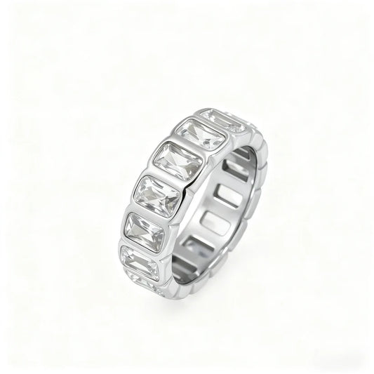 Inel Crystal Ice Silver