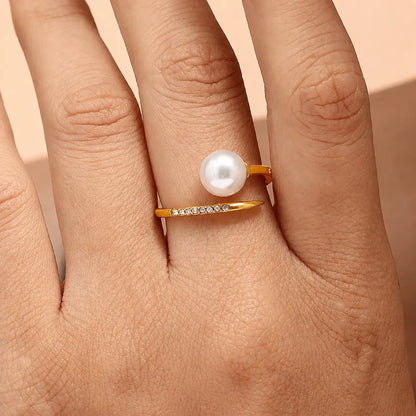 Inel Golden Pearl