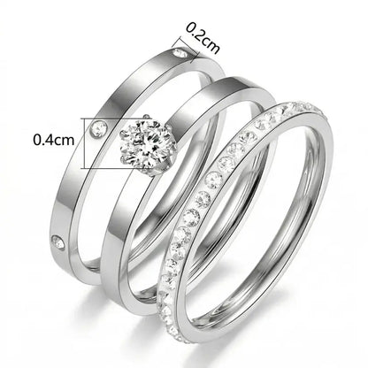 Inel Silver Trio